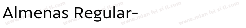 Almenas Regular字体转换